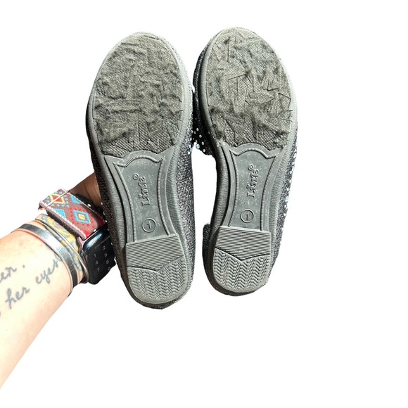 Link Black and Silver Studded Ballet Flats - Picture 2 of 6